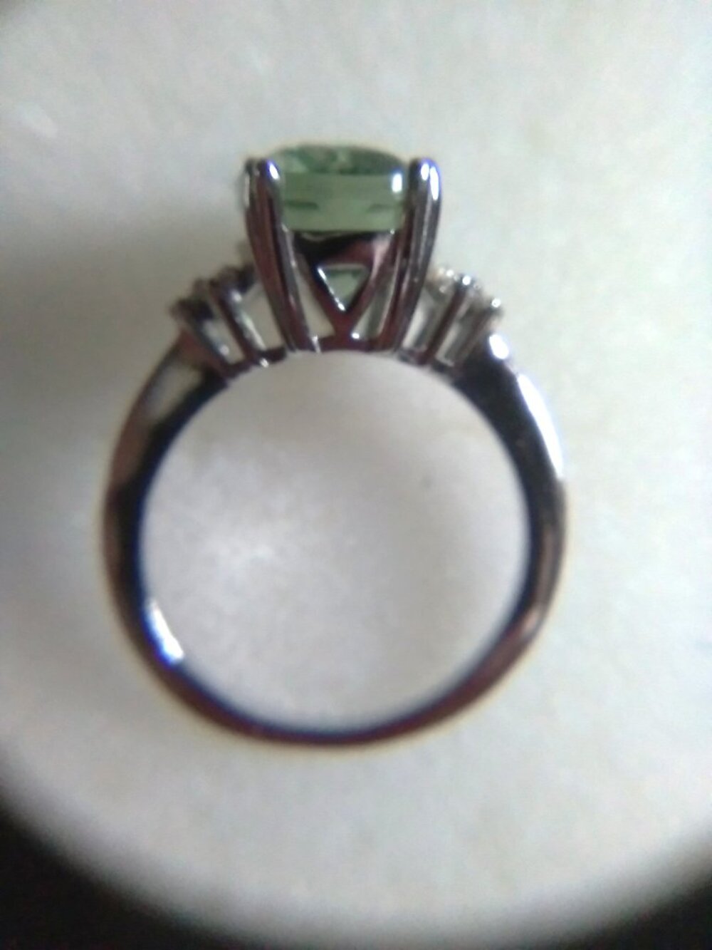 Prasiolite Silver Ring - Picture 4 of 6